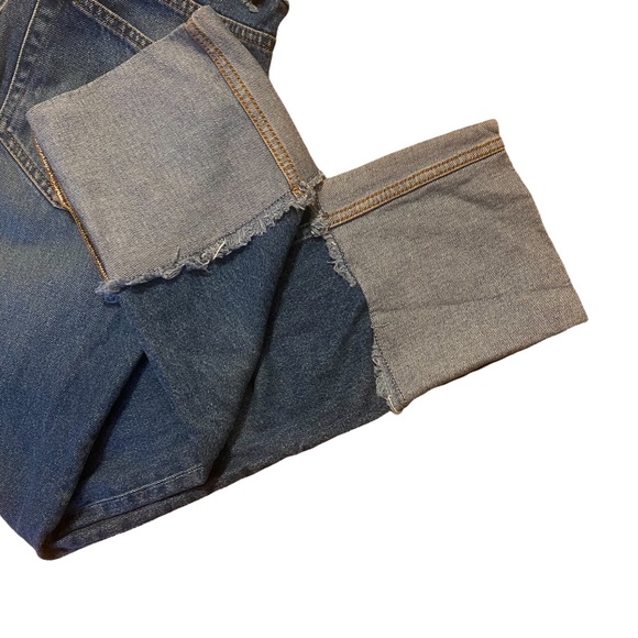 WAREHOUSE Turn Up Frayed Hem Jeans cuffed denim size 26 - Picture 5 of 9